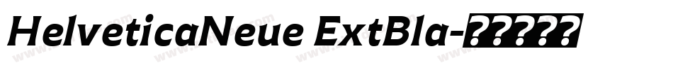 HelveticaNeue ExtBla字体转换
